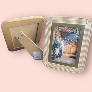 5X7 Rattan glass picture frame - 2